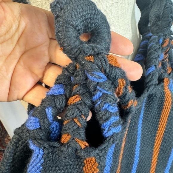 Handwoven Boho Cotton Tote - Picture 4 of 7